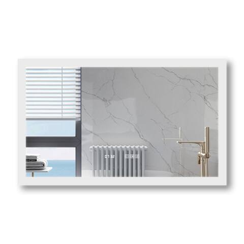 Eisha Wallmounted Vanity Mirror for Bathroom - 40" x 24" x 1.5"