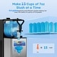 preview thumbnail 2 of 3, Commercial Slushy Machine, 3Lx2Tank, Self-Cleaning, for Frozen Drinks, Snow Melting