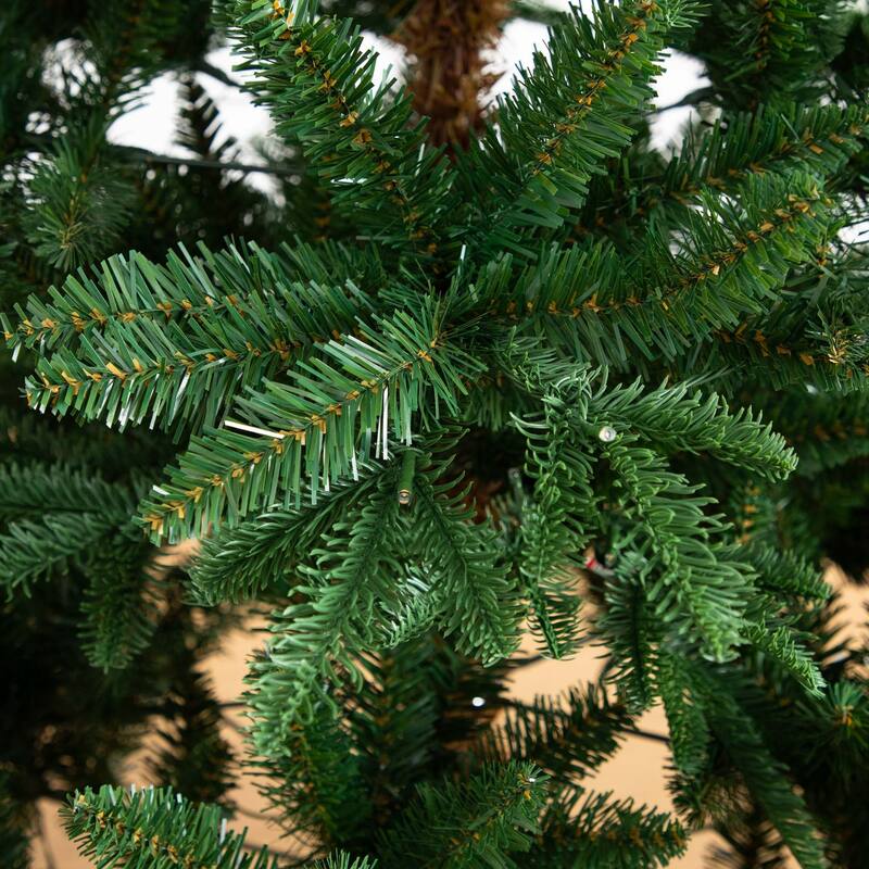 Pre-lit Medium Idaho Mixed Fir Artificial Christmas Tree - 6’ - Warm White LED Lights - 6 Foot