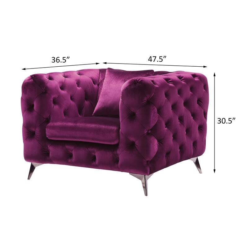 Sabolle Tuxedo Arm Accent Chair