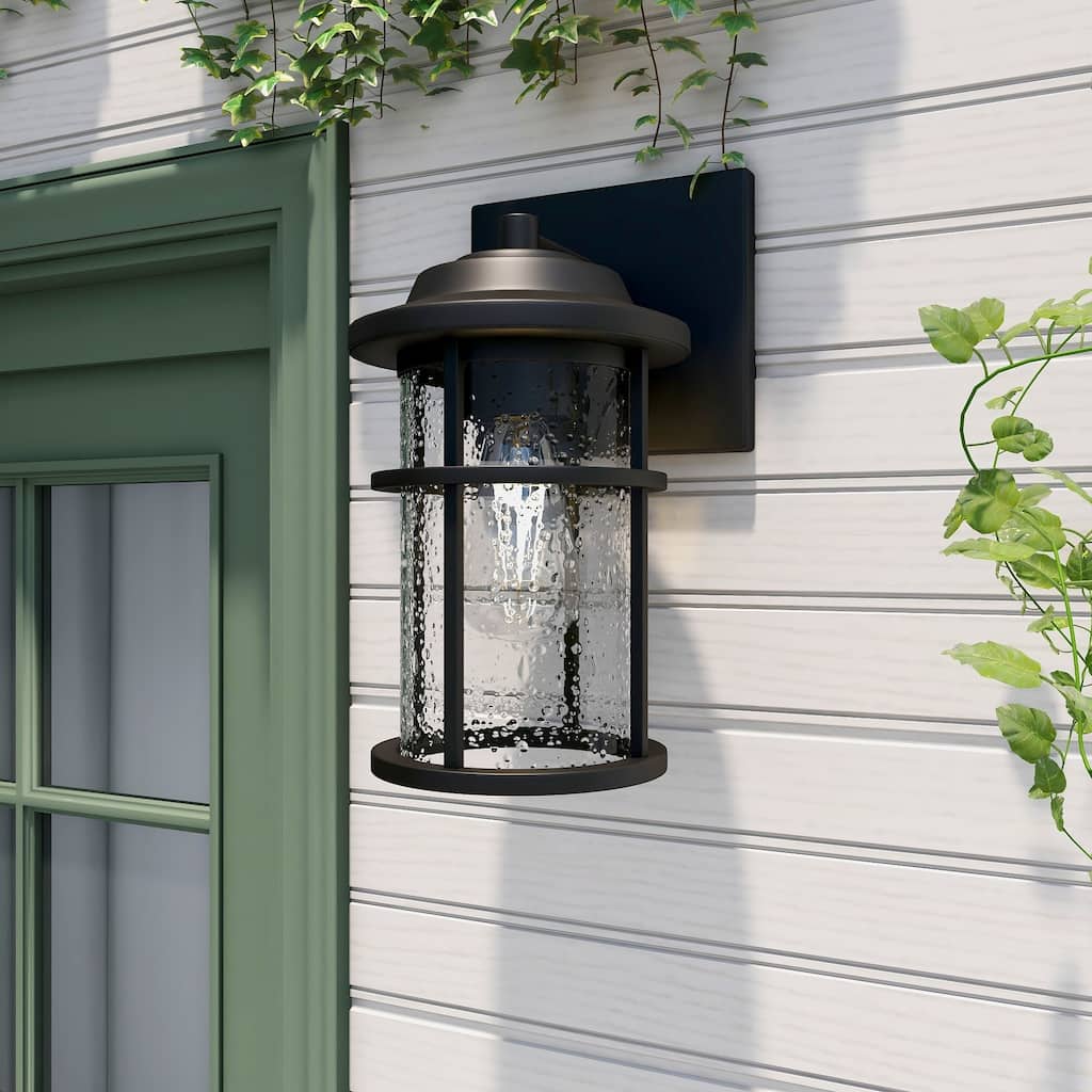 1-Light Outdoor Wall Mount Light Fixture - 5.91"x7.7"x10.81"