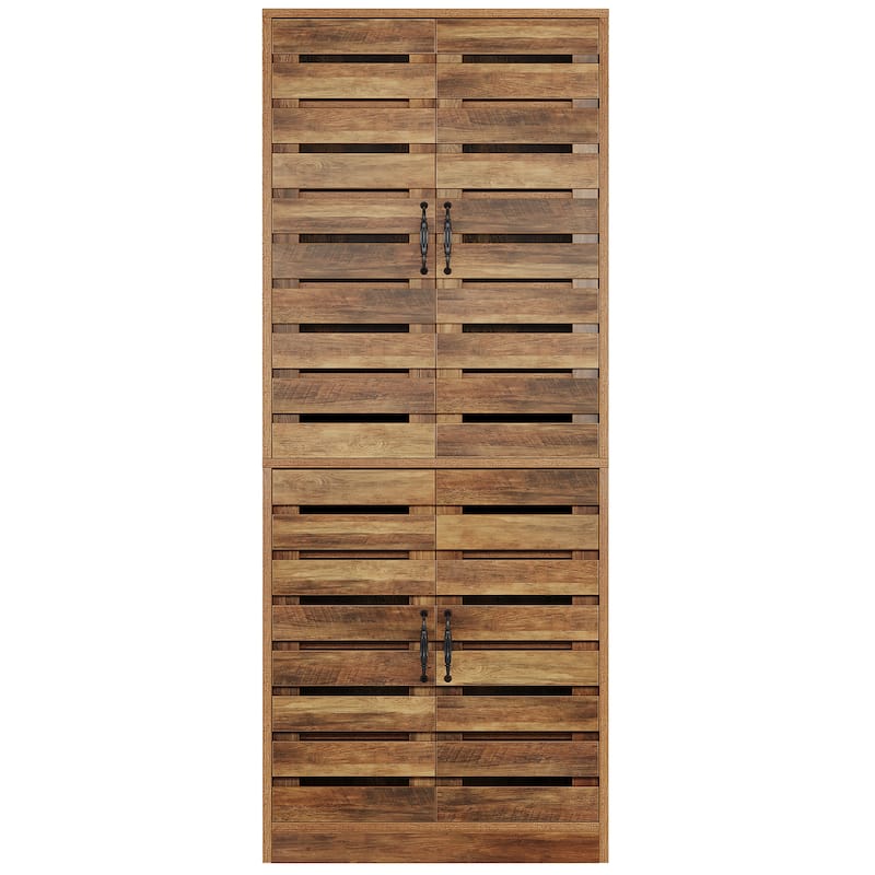 70.8" 9-Tier Narrow Tall Kitchen Pantry Storage Cabinet with Doors