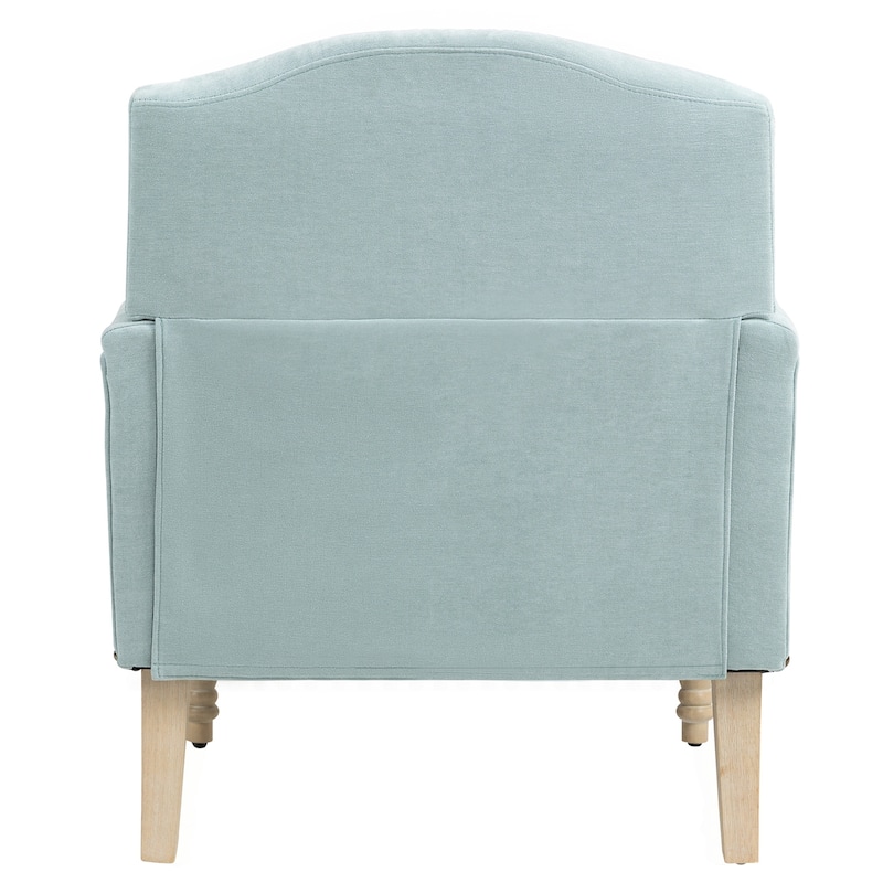 Comfortable Upholstered Armchair with Sturdy Wooden Frame