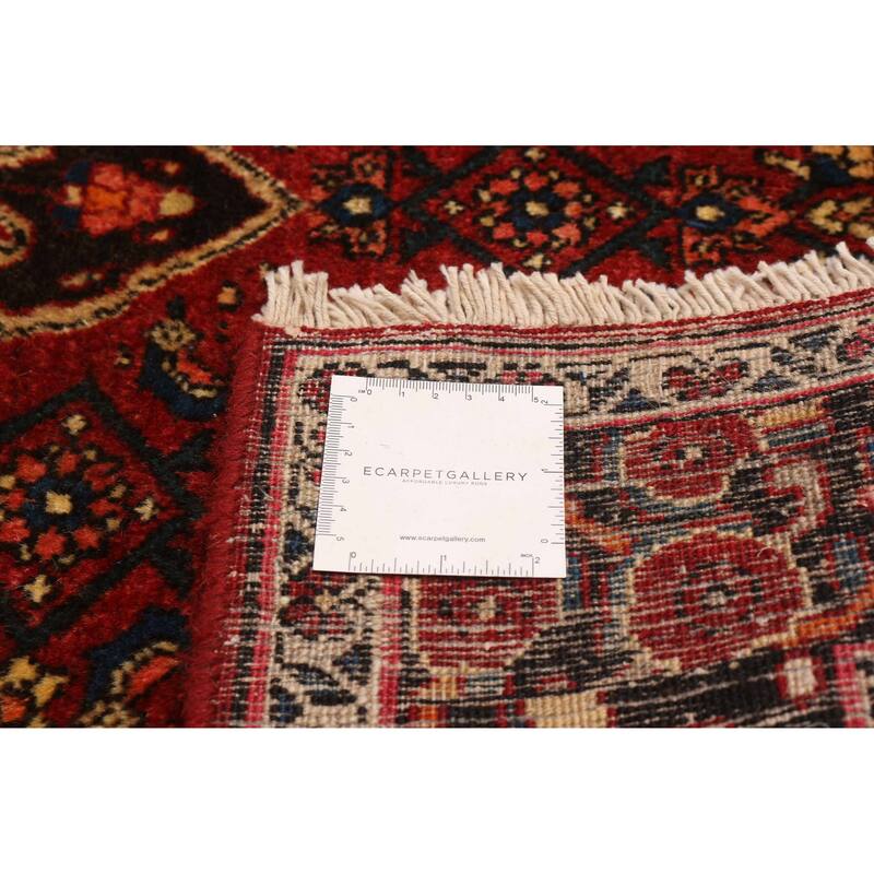 ECARPETGALLERY Hand-knotted Anatolian Vintage Red Wool Rug - 4'2 x 7'1