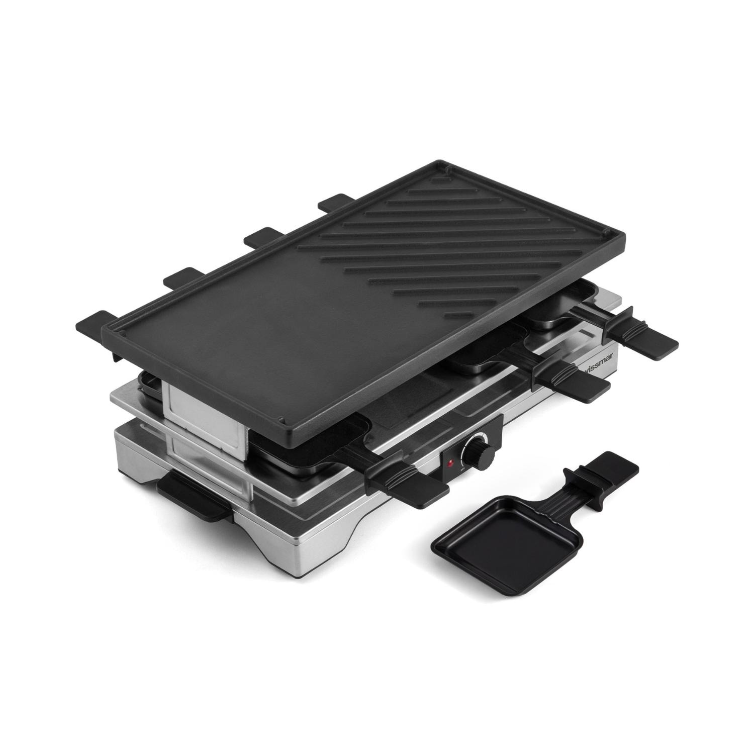 Swissmar Verso 8 Person Indoor Outdoor Raclette With Cast Iron Top