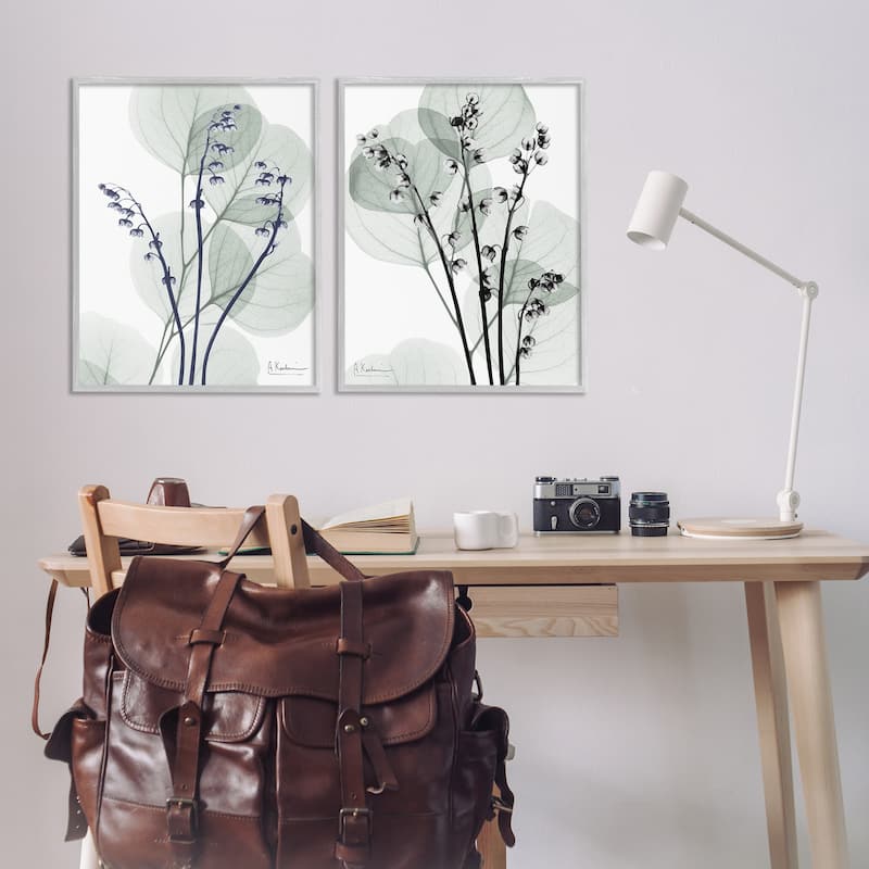 Stupell Future Dusk Opaque Herbs Framed Giclee Art Design By Albert Koetsier (Set of 2)