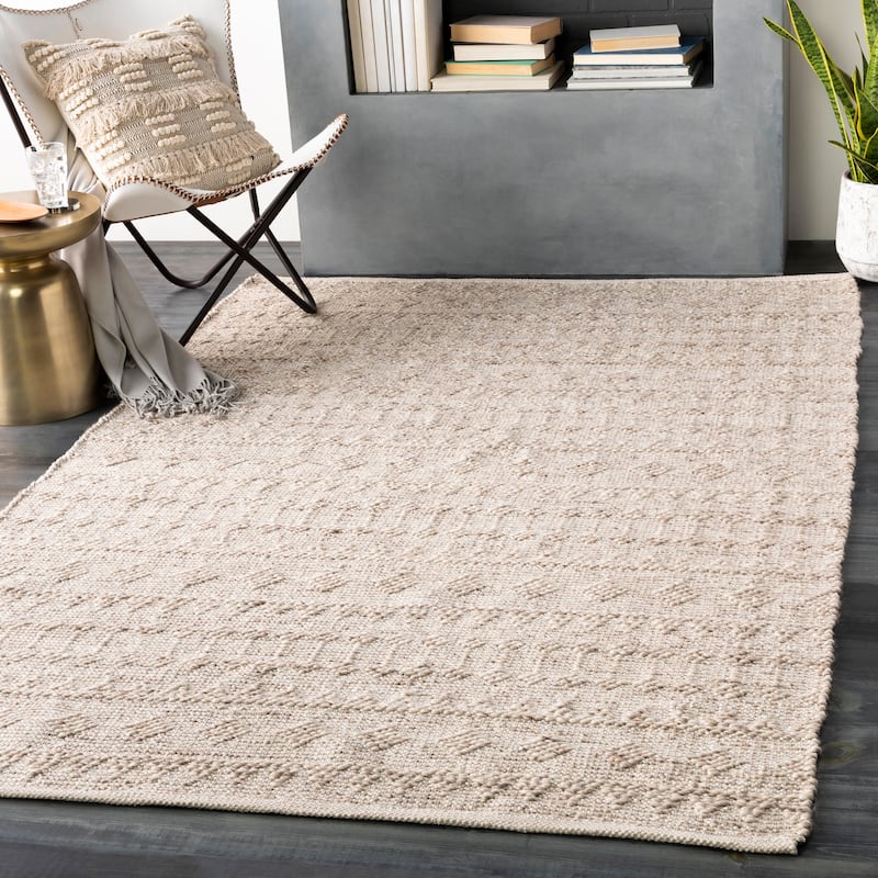 Artistic Weavers Miley Handwoven Boho Chic Farmhouse Area Rug - 5' x 7'6" - Cream