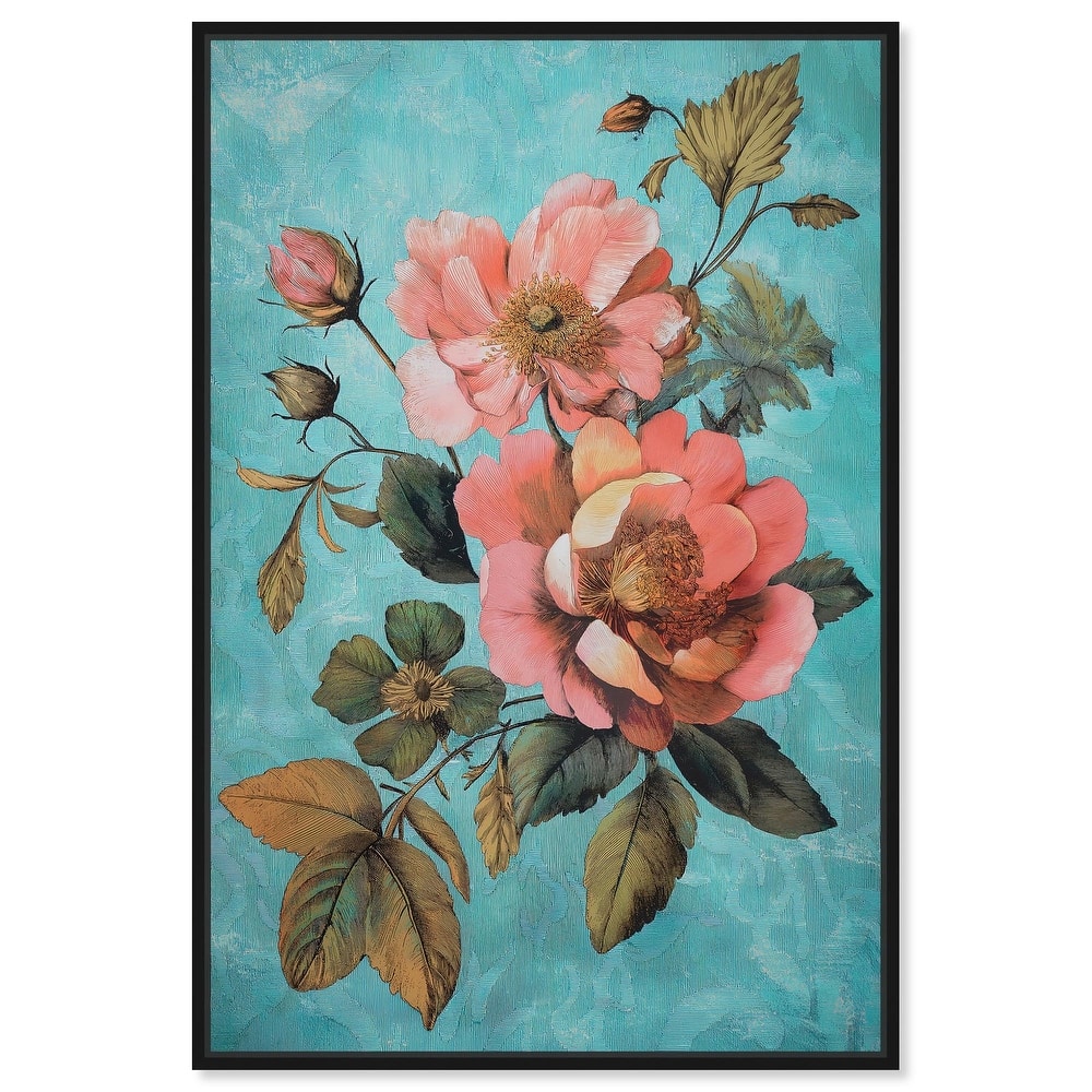 Floral Azure Ascent I Canvas by Art Remedy
