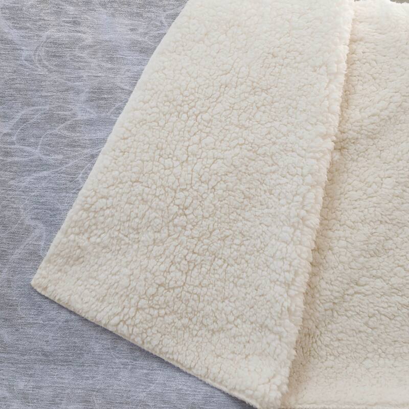 Premium Machine Washable Modern Floral Sherpa Throw Blanket