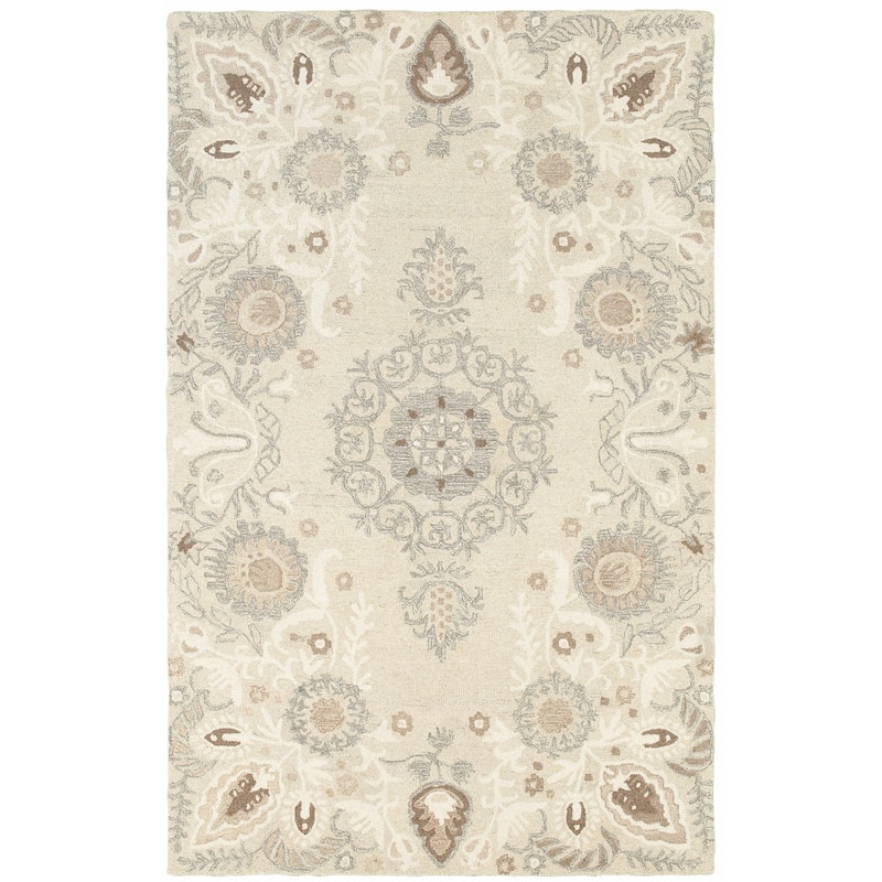 HomeRootsFloral Scandinavian Rectangle Area Rug