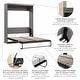 preview thumbnail 46 of 88, Pur 65W Queen Murphy Bed for Multipurpose Room by Bestar