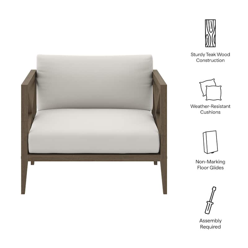 Northlake Outdoor Patio Teak Armchair