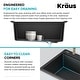 preview thumbnail 54 of 146, KRAUS Bellucci Workstation Topmount Drop-in Granite Kitchen Sink