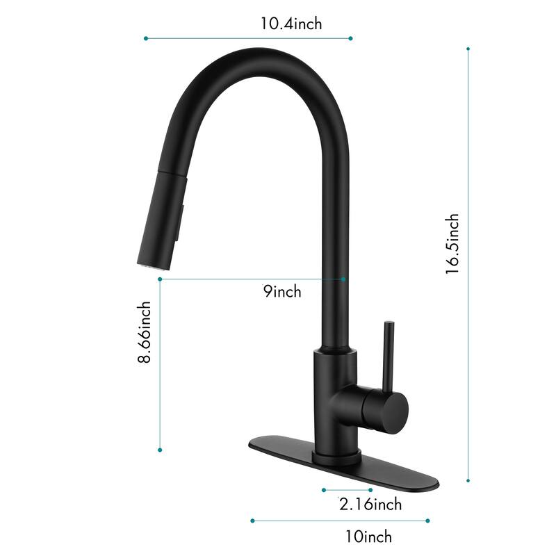 2-Function 1-Handle Pulldown Kitchen Faucet