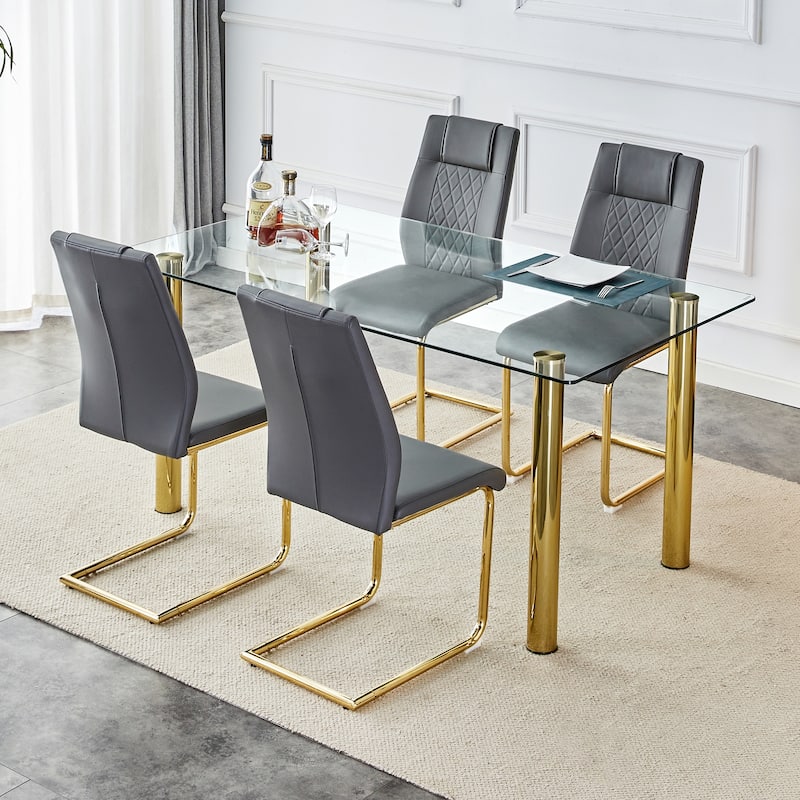 Modern 5pcs Dining Table Set for Kitchen room