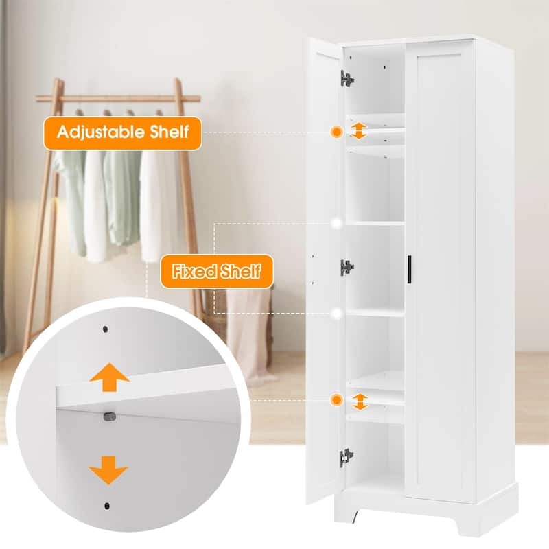 Merax Storage Cabinet with Two Doors for Bathroom, Office