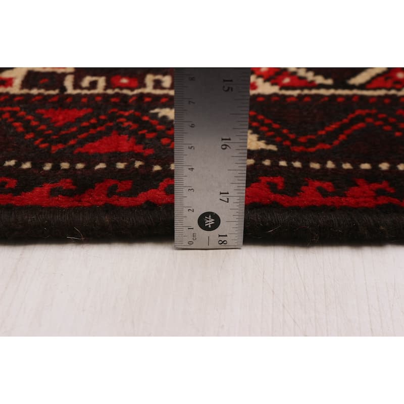 ECARPETGALLERY Hand-knotted Melis Red Wool Rug - 6'11 x 9'8