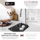 preview thumbnail 8 of 11, Stylish Undermount 15" Stainless Steel Single-Bowl Kitchen Sink S-317G a . - 15"x15"x 8"