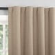 preview thumbnail 3 of 9, Sun Zero Treviso Linen Blend Magnetic Closure Total Blackout Back Tab 1-Piece Curtain Panel, Single Panel