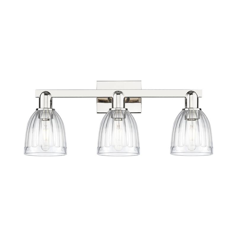 Innovations Lighting Endless Possibilities Arcadia - Brookfield - 3 Light 25" Bath Vanity Light - Clear/Polished Nickel