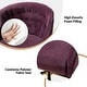 preview thumbnail 60 of 109, Modern Velvet Tufted Office Chair with Gold Metal Base by HULALA HOME