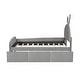 preview thumbnail 7 of 16, Twin Size Rabbit-Shaped Platform Bed with Drawers and Storage Pocket