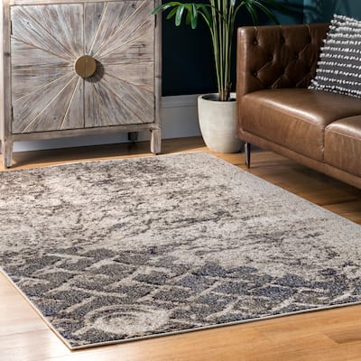 Nuloom Colette Distressed Abstract Trellis Area Rug
