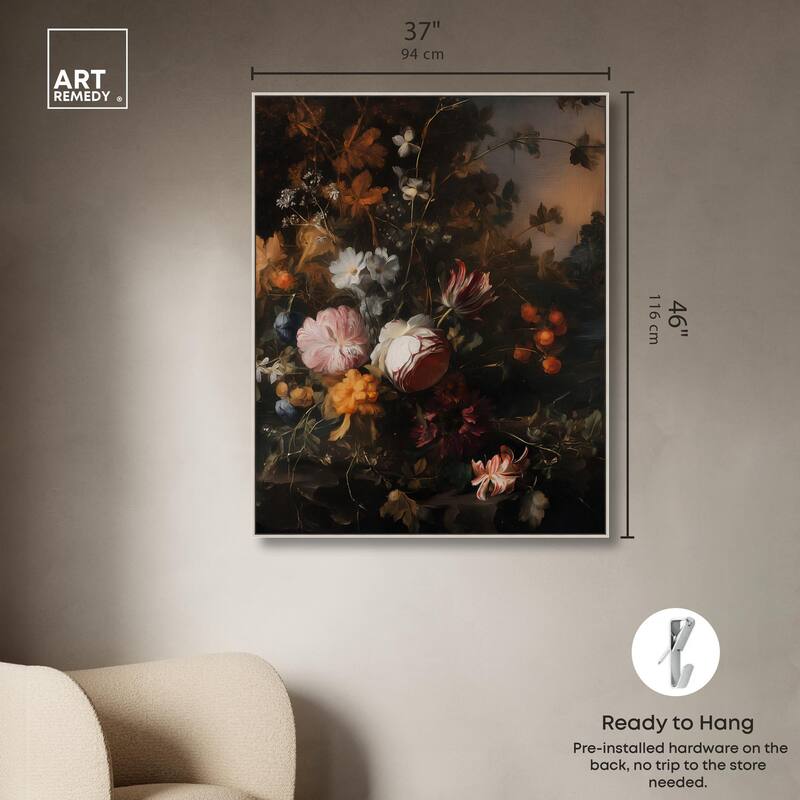 Shadowed Petal Secrets I Canvas by Art Remedy