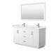 Option White, Nickel Trim, White Quartz Top