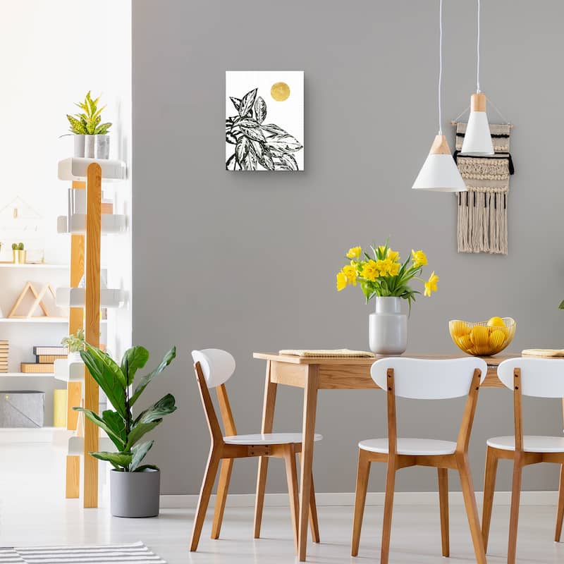 Calas 2 (gold) Canvas Art Print