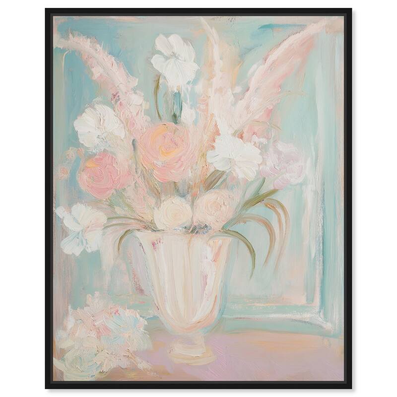 Still Life in Soft Hues II Canvas by Art Remedy - 36" x 45" - Black