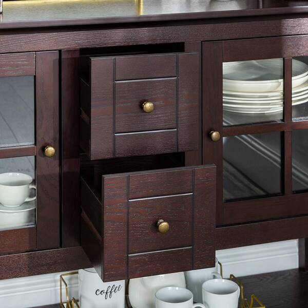 Middlebrook Designs 52 Inch Espresso Buffet Cabinet Tv Console On Sale Overstock 10309754