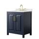Option Dark Blue, Gold Trim, Giotto Quartz Top