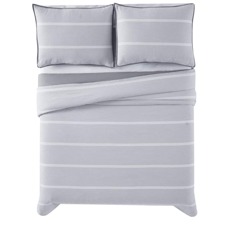 Brooklyn Loom Niari Yarn Dye Stripe 3 Piece Duvet Cover Set