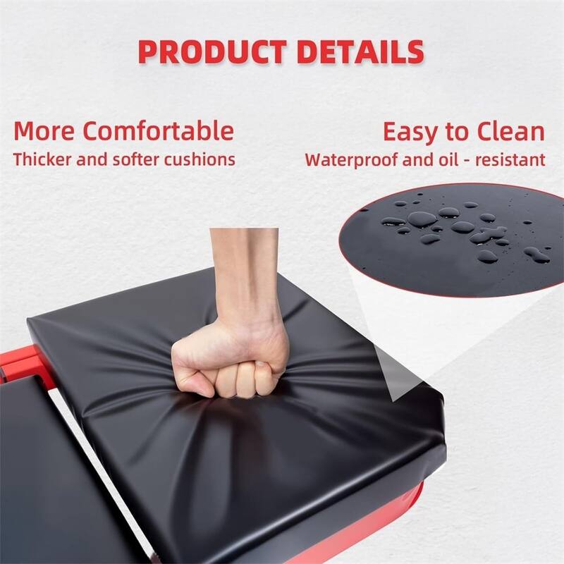 Multiple Mechanical Crawling Seats,36/40 in 2-in-1 Rolling Stools