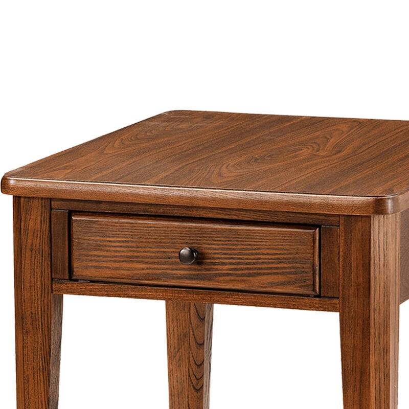 Chromcraft Peter Revington End Table in Walnut Finish