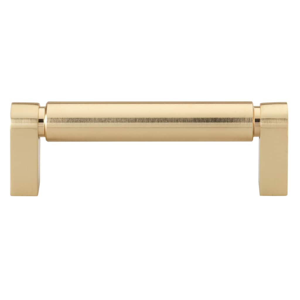 GlideRite 3-3/4 Inch 96mm Center to Center Solid Smooth Cabinet Bar Pull - 4787-96