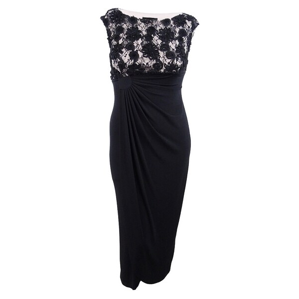 faux wrap gown