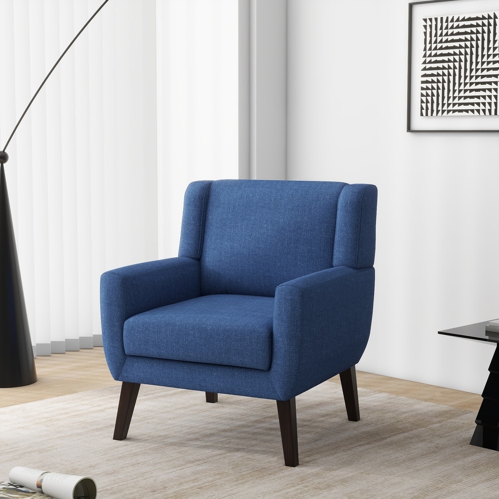 Upholstered Armchair with Wide Back Accent Chair
