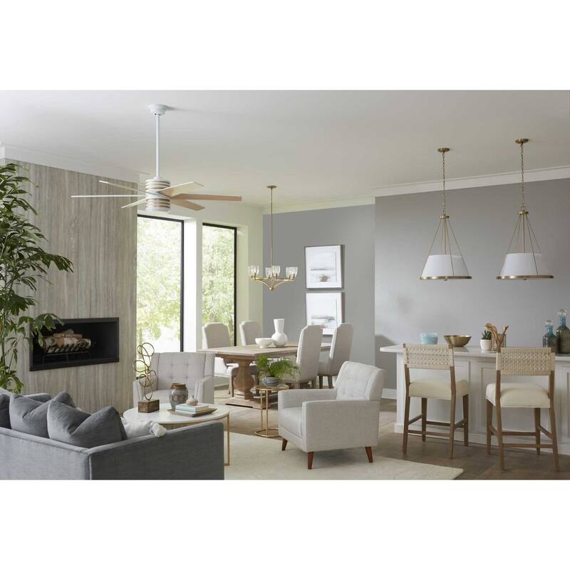 Progress Lighting P500357 Saffert 3 Light 22" Wide Pendant with Linen
