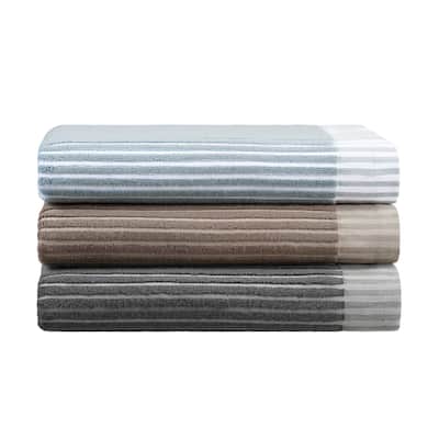 Martex Sculpted Stripe Tan Bath Towel