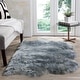 preview thumbnail 14 of 96, SAFAVIEH Handmade Natural Sheepskin Leanca 3.4-inch Thick Rug 3' x 5' - Steel Blue