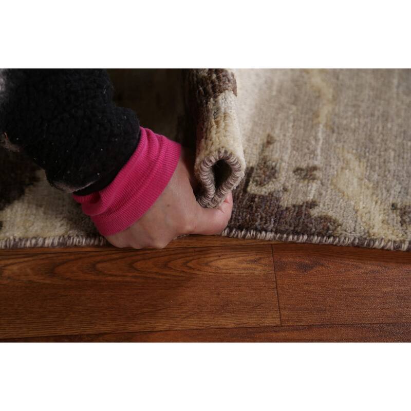 Hand Knotted Oriental 100% Wool Carpet Modern Abstract Multi-Colored Abstract Area Rug - 4' 9'' X 3' 10''