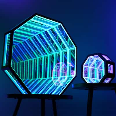 3D Mirror Infinity Tunnel Table Lamp