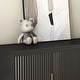 preview thumbnail 9 of 16, Black Modern Buffet Cabinet with Storage, Fluted Sideboard Large Buffet with Adjustable Shelves, Credenza, Accent Cabinet