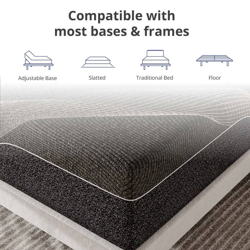 OSleep 12 Inch AeroFusion Breathable Memory Foam Mattress