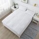 preview thumbnail 1 of 5, Waverly Cotton Quilted Dual Chamber 1.5 in. Feather Topper - White
