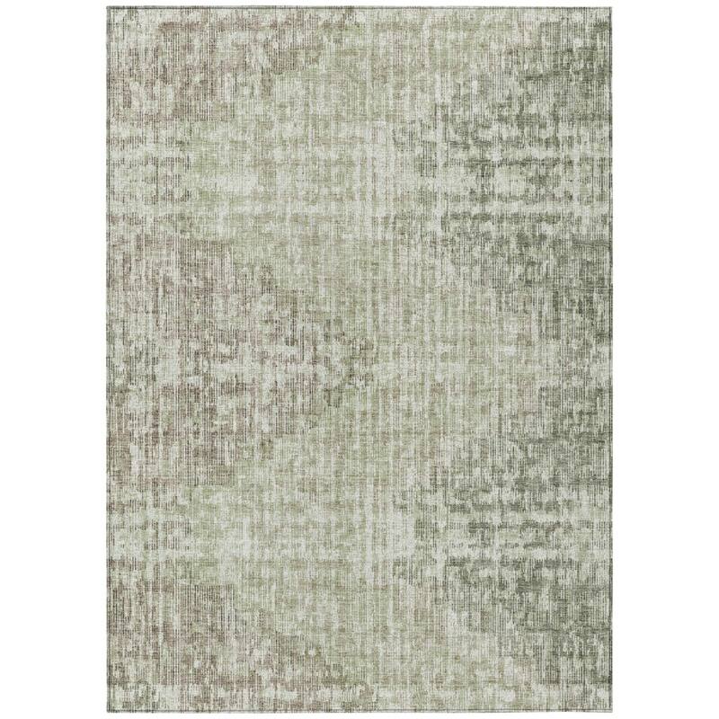 HomeRoots Geometric Transitional Rectangle Outdoor Rug - 5' X 8'
