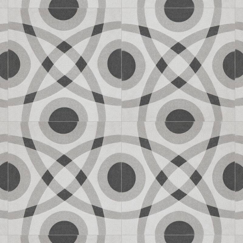 Merola Tile Twenties Mini Circle 3-7/8" x 3-7/8" Ceramic Floor and Wall Tile