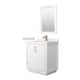 Option White, Bronze Trim, White Quartz Top